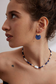 Boucles d'Oreilles Bleu